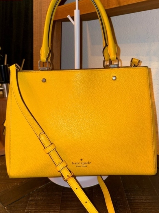 kate spade Handbags - kate spade Yellow Leather Satchel Tote